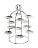 petits fours stand 12 small dishes in silver plated - Ercuis